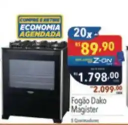 Supermercados Condor Fogão Dako Magister oferta
