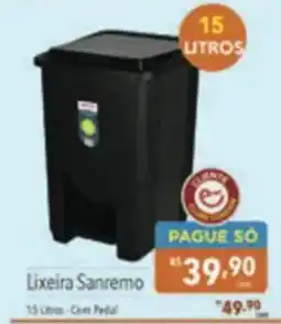 Supermercados Condor Lixeira Sanremo oferta