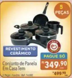 Supermercados Condor Conjunto de Panela Em Casa Tem oferta