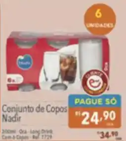 Supermercados Condor Conjunto de Copos Nadir oferta