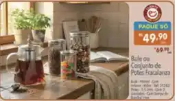 Supermercados Condor Bule ou Conjunto de Potes Fracalanza oferta