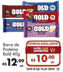 Supermercados Imperatriz Barra de Proteína Bold oferta