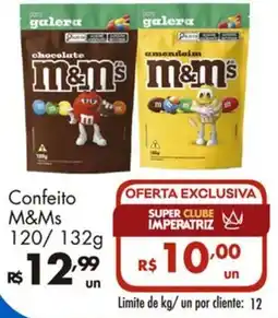 Supermercados Imperatriz Confeito M&Ms oferta