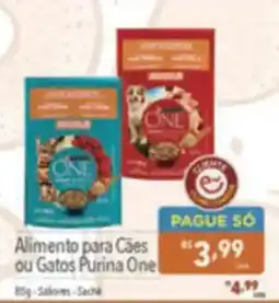 Supermercados Condor Alimento para Cães ou Gatos Purina One oferta