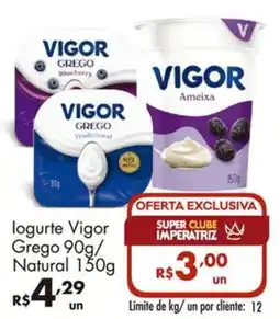 Supermercados Imperatriz logurte vigor oferta