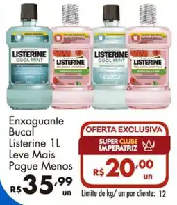 Supermercados Imperatriz Enxaguante Bucal Listerine oferta