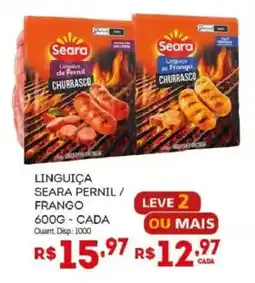 Bistek Supermercados Linguiça seara pernil / frango oferta