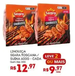 Bistek Supermercados Linguiça seara toscana / suína oferta