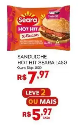 Bistek Supermercados Sanduiche hot hit seara x-bacon oferta