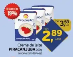 Cometa Supermercados Creme de leite piracanjuba oferta