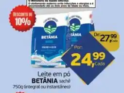 Cometa Supermercados Leite em pó betânia sachê oferta