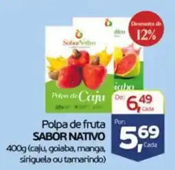 Cometa Supermercados Polpa de fruta sabor nativo oferta