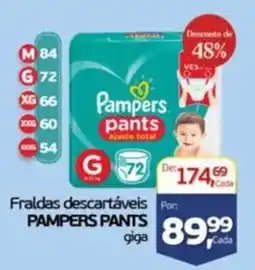 Cometa Supermercados Fraldas descartáveis PAMPERS PANTS giga oferta