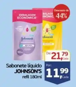 Cometa Supermercados Sabonete líquido JOHNSON'S refil oferta