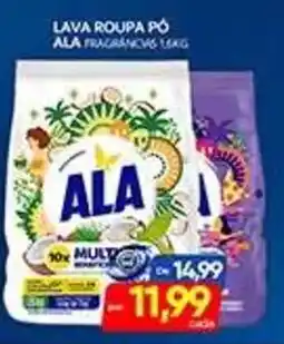 Novo Mix Lava roupa pó ala fragrâncias 1kg oferta