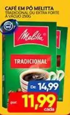 Novo Mix Café em pó melitta tradicional ou extra forte oferta