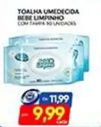 Novo Mix Toalha umedecida bebe limpinho oferta
