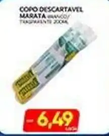 Novo Mix Copo descartavel marata branca oferta