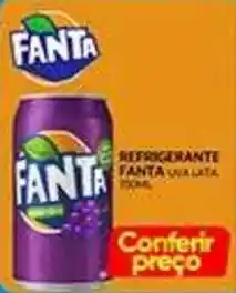 Novo Mix Refrigerante fanta uva lata oferta