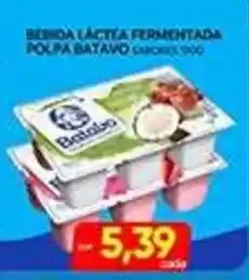 Novo Mix Bebida Láctea Fermentada Polpa Batavo Sabor oferta