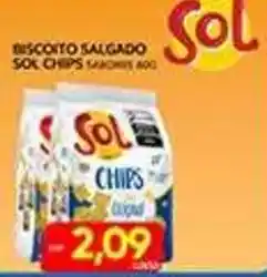 Novo Mix Biscoito salgado sol chips sabor original oferta