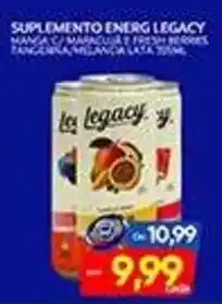 Novo Mix Suplemento energ legacy manga c/ maracujá e fresh berries oferta