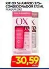 Novo Mix kit ox shampoo 375+ condicionador 170ml oferta