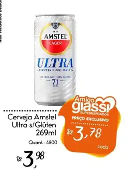 Giassi Supermercados Cerveja Amstel Ultra s/glúten oferta
