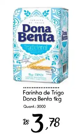 Giassi Supermercados Farinha de trigo dona benta oferta