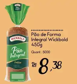 Giassi Supermercados Pão de forma integral wickbold oferta