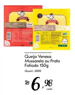Giassi Supermercados Queijo venezia mussarela ou prato fatiado oferta