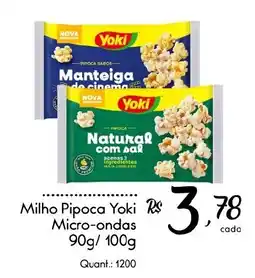 Giassi Supermercados Milho Pipoca Yoki Micro-ondas oferta