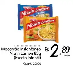 Giassi Supermercados Macarrão instantâneo nissin lâmen 85g oferta