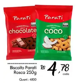 Giassi Supermercados Biscoito Parati Rosca oferta
