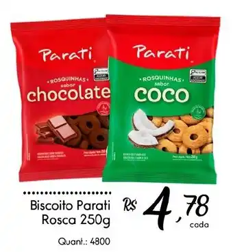 Giassi Supermercados Biscoito Parati Rosca oferta