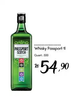 Giassi Supermercados Whisky Passport 1l oferta