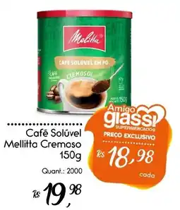 Giassi Supermercados Café Solúvel Mellitta Cremoso oferta