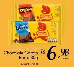 Giassi Supermercados Chocolate garoto barra oferta