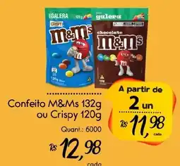 Giassi Supermercados Confeito M&Ms ou Crispy oferta