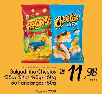 Giassi Supermercados Salgadinho Cheetos ou Fandangos oferta
