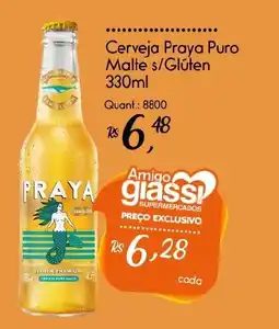 Giassi Supermercados Cerveja Praya Puro Malte s/glúten oferta