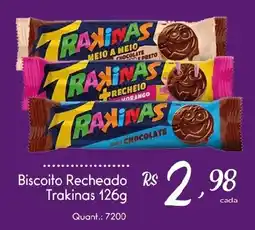 Giassi Supermercados Biscoito recheado trakinhas oferta
