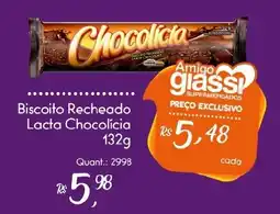 Giassi Supermercados Biscoito Recheado Lacta Chocolicia oferta