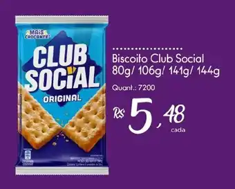 Giassi Supermercados Biscoito club social original oferta