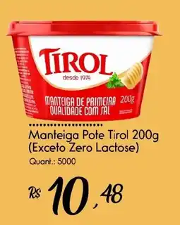 Giassi Supermercados Manteiga Pote Tirol oferta