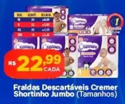 Super Show Fraldas Descartáveis Cremer Shortinho Jumbo oferta