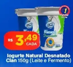 Super Show Iogurte natural desnatado clan oferta