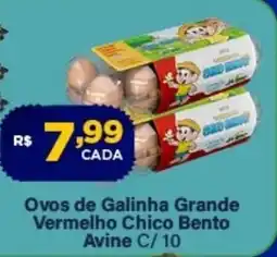 Super Show Ovos de Galinha Grande Vermelho Chico Bento oferta