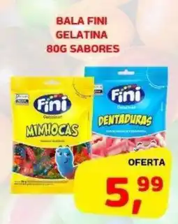 Cercadão Bala fini gelatina 80g sabores oferta