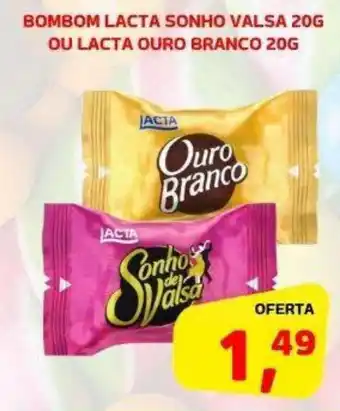 Bombom lacta sonho valsa ou lacta ouro branco